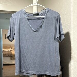 Blue lace tshirt
